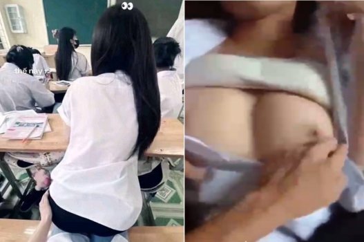 Clip sex dụ em nữ sinh sang nhà bóp vú rồi đụ