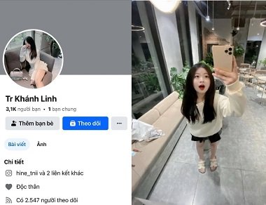 Lộ clip sex của Khánh Linh trên Facebook